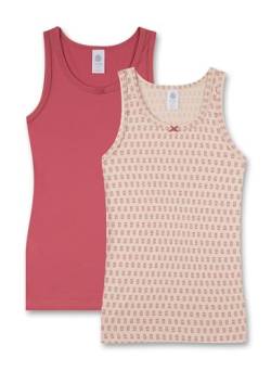 Sanetta Mädchen-Unterhemd (Doppelpack) Rosa | Hochwertiges und nachhaltiges Unterhemd für Mädchen aus Bio-Baumwolle. Inhalt: 2er Set Unterwäsche für Mädchen 128 von Sanetta