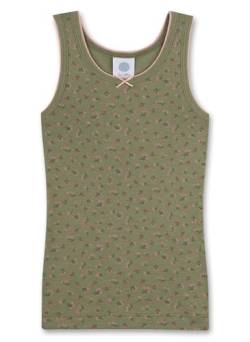 Sanetta Mädchen-Unterhemd Grün | Hochwertiges und nachhaltiges Unterhemd für Mädchen aus Bio-Baumwolle. Unterwäsche für Mädchen 116 von Sanetta