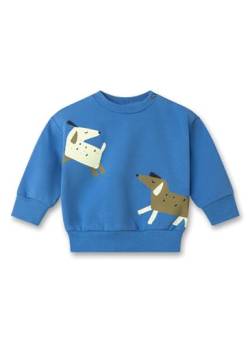 Sanetta Pure Unisex-Sweatshirt Blau | Nachhaltiges und gemütliches Sweatshirt aus Bio-Baumwolle für Jungen. Baby Bekleidung 086 von Sanetta