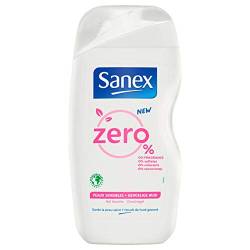 6 x Sanex Duschgel "Zero% Sensitive Skin" für empfindliche Haut - 500ml von Sanex