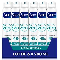 6er Pack - SANEX Deodorant WOMEN "Zero% Extra Control" - 200ml von Sanex