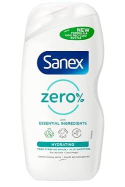 6x Sanex Duschegel - Zero% Hydrating – alle Hauttypen – 500ml von Sanex