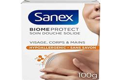 SANEX - BiomeProtect Robuste Duschpflege, hypoallergen – feste Duschpflege, präbiotisch, ohne Seife von Sanex