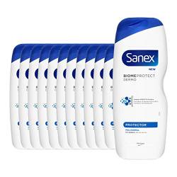 Sanex Biome Protect Dermo Protector, Duschgel oder Duschgel für normale Haut, 12 Stück x 600 ml von Sanex