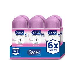 Sanex Roll On Invisible Dry (New Pack) pack of 6, 300 ml von Sanex