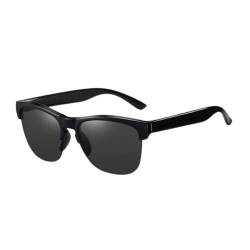 Sanfiyya Polarisierte Sonnenbrille, Retro -Sonnenbrille, Fischerei -UV -Schutz Sonnenbrille für Männer Frauen - Schwarz von Sanfiyya