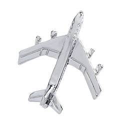 Silber Flugbegleiter Stift Jet, niedliche Flugzeug Brosche Revers Pins Kragenabzeichen für Rucksack -Hemd -Bag -Zubehör von Sanfiyya