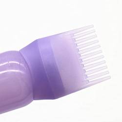 Wurzelkamm -Applikatorflasche, Haarfärbemittel -Applikatorbürste, 160 ml Friseschließwerkzeugflasche geeignet für die chemische Reinigung, Färben und Perming, Plastik (lila) von Sanfiyya