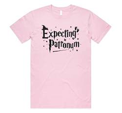 Sanfran Clothing Expecting Patronum Top Funny Expecto Potter Pregnancy Reveal T-Shirt, hellrosa, M von Sanfran Clothing