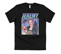 Sanfran Clothing Jeremy Clarkson Hommage Lustiges UK TV Presenter Icon Legend 90's Retro T-Shirt Gr. M, Schwarz von Sanfran Clothing