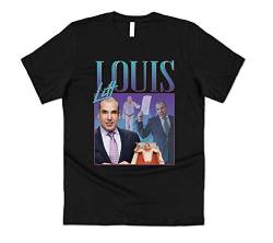 Sanfran Clothing Louis Litt Hommage Lewis Funny Suits TV Show Icon Legend 90er Fandom T-Shirt, Schwarz , L von Sanfran Clothing