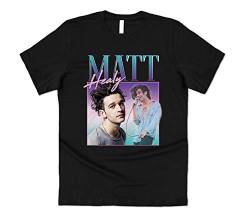 Sanfran Clothing Matty Healy Homage Top 1975 Singer Band Fan Ugh World Tour T-Shirt Gr. S, Schwarz von Sanfran Clothing