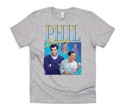 Sanfran Clothing Phil-Dunphy-T-Shirt, Homage-Shirt für den „Modern“-Schauspieler aus der lustigen TV-Serie, im Retro-Stil der 90er Jahre, Cam-Shirt im Vintage-Look, grau, 56 von Sanfran Clothing