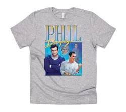 Sanfran Clothing Phil-Dunphy-T-Shirt, Homage-Shirt für den „Modern“-Schauspieler aus der lustigen TV-Serie, im Retro-Stil der 90er Jahre, Cam-Shirt im Vintage-Look, grau, L von Sanfran Clothing