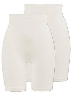 Sangora 2er Sparpack Damen-Slip 8050890 = XL in wollweiss von Sangora