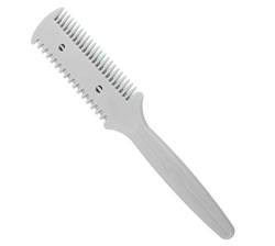 Haarschneidekamm, Rasierkamm, doppelseitige Haarrasierkamm (weiß) von Sanguine