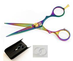 Titan Rainbow Haar Schere, Friseur Barber Salon Schere 14 cm von Sanguine