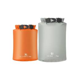 Ultraleichte Trockenbeutel Set Leichter Roll Tasche Kompressionssack Set für Reisen, Outdoor und Camping (3L+5L) von Sanmum