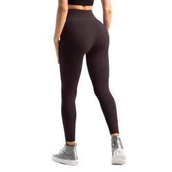 Sanpetix Leggings Damen, High Waist Blickdicht Leggings für Damen 1 Pack LXL Braun von Sanpetix