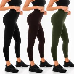 Sanpetix Leggings Damen, High Waist Blickdicht Leggings für Damen 3er Pack XXL Mehrfarbig2 von Sanpetix