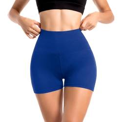 Sanpetix Sports Shorts Damen, High Waist Blickdicht Leggings Shorts für Damen Marineblau 1 Pack LXL von Sanpetix