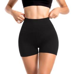 Sanpetix Sports Shorts Damen, High Waist Blickdicht Leggings Shorts für Damen Schwarz 1 Pack SM von Sanpetix