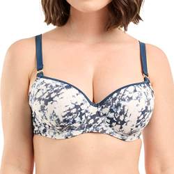 Sans Complexe Damen All In The Details Badeanzugoberteil mit Bügel, Tie & Dye Navy, 90C von Sans Complexe