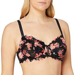 Sans Complexe Damen Arum Mosaic 709212 Klassischer Bügel-BH, Imprime Fleurs Noir, 105C von Sans Complexe