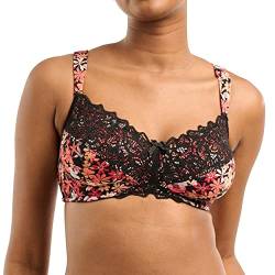 Sans Complexe Damen Ava Fantaisie 79sah14 Bügelloser Vollschalen BH, Imprime Floral Noir, 75D EU von Sans Complexe