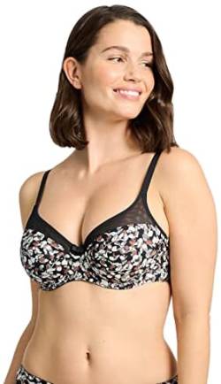 Sans Complexe Damen Complice 70AAD81 Klassischer BH, Bügel, Imprime Noir D'hiver, 85C von Sans Complexe