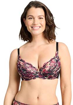 Sans Complexe Damen Elise Fantaisy 70AAH62 Klassischer Bügel-BH, Imprime Noir/Fuschia, 110C von Sans Complexe