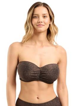 Sans Complexe Damen Reflet Bikinioberteil, Bandeau-Bügel, abnehmbare Träger, Schwarz, 85D von Sans Complexe