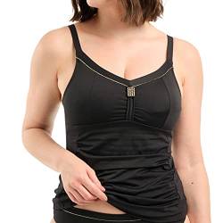 Sans Complexe Damen Speekaboo Shape Badeanzug, Tankini ohne Bügel, Black, 42 von Sans Complexe