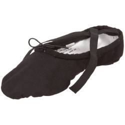 SANSHA Unisex-Adult Pro 1 Canvas Ballet Slipper,Black,10 M (8 M US Women's/6 M US Men's) von Sansha