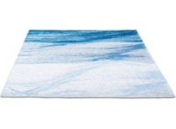 Teppich SANSIBAR "Keitum 007" Teppiche Gr. B/L: 130 cm x 190 cm, 3 mm, 1 St., blau Esszimmerteppiche von Sansibar
