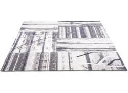 Teppich SANSIBAR "Keitum 010" Teppiche Gr. B/L: 80 cm x 150 cm, 3 mm, 1 St., grau Esszimmerteppiche von Sansibar