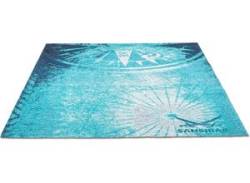 Teppich SANSIBAR "Keitum 011" Teppiche Gr. B/L: 160 cm x 230 cm, 3 mm, 1 St., blau Esszimmerteppiche von Sansibar