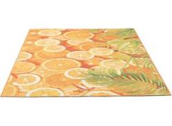 Teppich SANSIBAR "Rantum Beach 001" Teppiche Gr. B/L: 130 cm x 190 cm, 5 mm, 1 St., orange Esszimmerteppiche von Sansibar