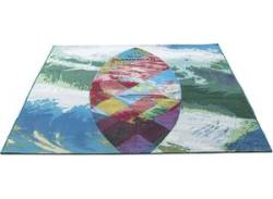 Teppich SANSIBAR "Rantum Beach SA-024" Teppiche Gr. B/L: 130 cm x 190 cm, 5 mm, 1 St., bunt (multicolor) Esszimmerteppiche von Sansibar