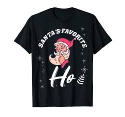 Santas Favorite Ho Lustiger Weihnachtsmann-Familien-Pyjama T-Shirt von Santa Claus Costume Kids Women Men Christmas Gifts