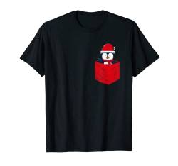 Weihnachtspyjama mit Pinguin-Motiv, niedlich, Tiermotiv, Weihnachtspyjama T-Shirt von Santa Claus Costume Xmas PJS Merry Christmas Gift