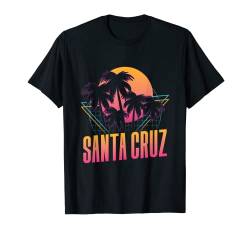 Santa Cruz 80s 90s synthwave vaporwave T-Shirt von Santa Cruz City, Surf & Retro Vintage Motive