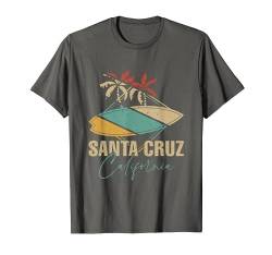 Santa Cruz CA California Surfboard T-Shirt von Santa Cruz City, Surf & Retro Vintage Motive