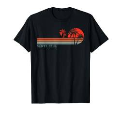 Santa Cruz California Retro Vintage Sonnenuntergang Strand 70er 80er Jahre T-Shirt von Santa Cruz Retro Vintage Designs