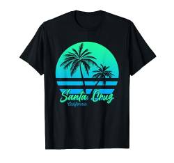 Santa Cruz California Retro Vintage Sunset Palmen 70er 80er T-Shirt von Santa Cruz Retro Vintage Designs