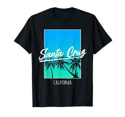 Santa Cruz California Sunset Retro Vintage Beach 70er 80er T-Shirt von Santa Cruz Retro Vintage Designs