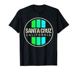 Santa Cruz California Sunset Retro Vintage Beach 70er 80er T-Shirt von Santa Cruz Retro Vintage Designs