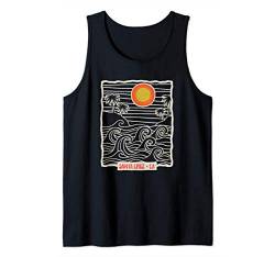 70s 80s CA Retro Sunset Ocean Santa Cruz Tank Top von Santa Cruz Retro Vintage T Shirt 70s Surf Wear