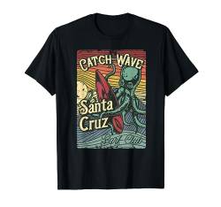 Retro Vintage Surf Club Octopus CA Santa Cruz T-Shirt von Santa Cruz Retro Vintage T Shirt 70s Surf Wear