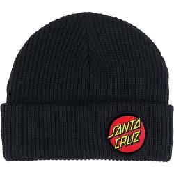 SANTA CRUZ CLASSIC DOT BEANIE cappellino BLACK AI23 von Santa Cruz